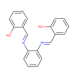 Oc1ccccc1/C=N/c1ccccc1/N=C/c1ccccc1O ZINC000018177229