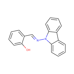 Oc1ccccc1/C=N/n1c2ccccc2c2ccccc21 ZINC000001954744