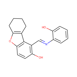 Oc1ccccc1/N=C/c1c(O)ccc2oc3c(c12)CCCC3 ZINC000100483803