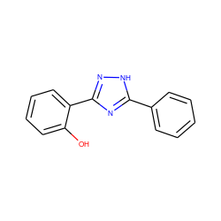 Oc1ccccc1-c1n[nH]c(-c2ccccc2)n1 ZINC000013589620