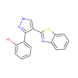 Oc1ccccc1-c1n[nH]cc1-c1nc2ccccc2s1 ZINC000114397975