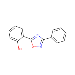 Oc1ccccc1-c1nc(-c2ccccc2)no1 ZINC000000271638