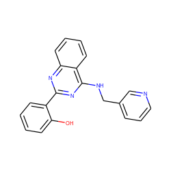 Oc1ccccc1-c1nc(NCc2cccnc2)c2ccccc2n1 ZINC000013121819