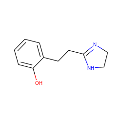 Oc1ccccc1CCC1=NCCN1 ZINC000040429084