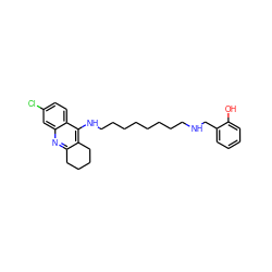 Oc1ccccc1CNCCCCCCCCNc1c2c(nc3cc(Cl)ccc13)CCCC2 ZINC000095558767