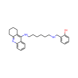 Oc1ccccc1CNCCCCCCNc1c2c(nc3ccccc13)CCCC2 ZINC000095560871