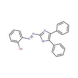 Oc1ccccc1N=Nc1nc(-c2ccccc2)c(-c2ccccc2)[nH]1 ZINC000252590546