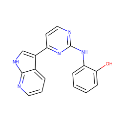 Oc1ccccc1Nc1nccc(-c2c[nH]c3ncccc23)n1 ZINC000036124447