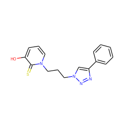 Oc1cccn(CCCn2cc(-c3ccccc3)nn2)c1=S ZINC000103256538