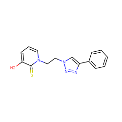 Oc1cccn(CCn2cc(-c3ccccc3)nn2)c1=S ZINC000103256537