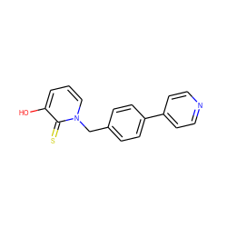 Oc1cccn(Cc2ccc(-c3ccncc3)cc2)c1=S ZINC000095590092