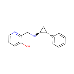 Oc1cccnc1CN[C@H]1C[C@@H]1c1ccccc1 ZINC000113366617