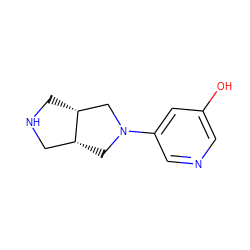 Oc1cncc(N2C[C@@H]3CNC[C@@H]3C2)c1 ZINC000033975453