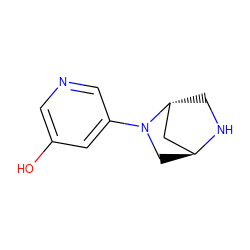 Oc1cncc(N2C[C@H]3C[C@H]2CN3)c1 ZINC000137863682