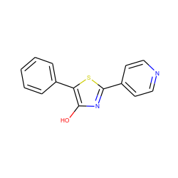 Oc1nc(-c2ccncc2)sc1-c1ccccc1 ZINC000013822602