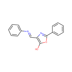 Oc1oc(-c2ccccc2)nc1/C=N/c1ccccc1 ZINC000101966838