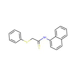 S=C(CSc1ccccc1)Nc1cccc2ccccc12 ZINC000006575511