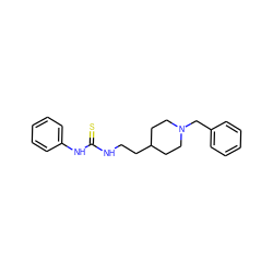 S=C(NCCC1CCN(Cc2ccccc2)CC1)Nc1ccccc1 ZINC000000606020