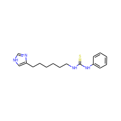 S=C(NCCCCCCc1c[nH]cn1)Nc1ccccc1 ZINC000013741815