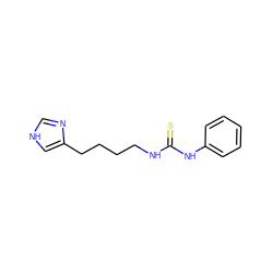 S=C(NCCCCc1c[nH]cn1)Nc1ccccc1 ZINC000013741803