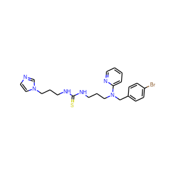 S=C(NCCCN(Cc1ccc(Br)cc1)c1ccccn1)NCCCn1ccnc1 ZINC000013782009