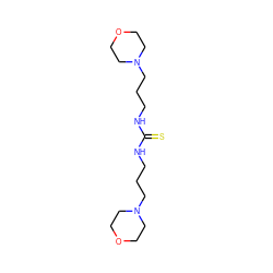 S=C(NCCCN1CCOCC1)NCCCN1CCOCC1 ZINC000020160761