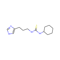 S=C(NCCCc1c[nH]cn1)NC1CCCCC1 ZINC000013741795