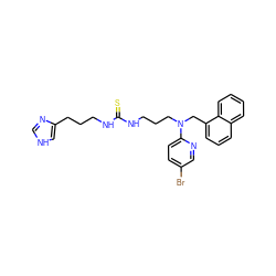 S=C(NCCCc1c[nH]cn1)NCCCN(Cc1cccc2ccccc12)c1ccc(Br)cn1 ZINC000027525513