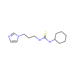 S=C(NCCCn1ccnc1)NC1CCCCC1 ZINC000006413938