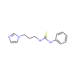 S=C(NCCCn1ccnc1)Nc1ccccc1 ZINC000013679593