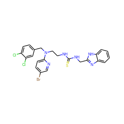 S=C(NCCN(Cc1ccc(Cl)c(Cl)c1)c1ccc(Br)cn1)NCc1nc2ccccc2[nH]1 ZINC000027524847