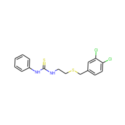 S=C(NCCSCc1ccc(Cl)c(Cl)c1)Nc1ccccc1 ZINC000002992989