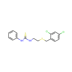 S=C(NCCSCc1ccc(Cl)cc1Cl)Nc1ccccc1 ZINC000002989445