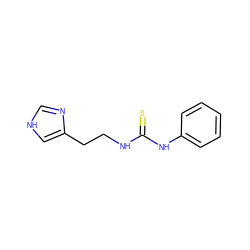 S=C(NCCc1c[nH]cn1)Nc1ccccc1 ZINC000013741790