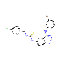 S=C(NCc1ccc(Cl)cc1)Nc1ccc2ncnc(Nc3cccc(Br)c3)c2c1 ZINC001772613162