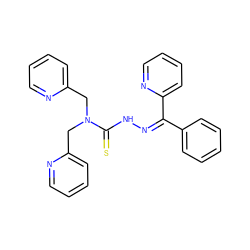 S=C(NN=C(c1ccccc1)c1ccccn1)N(Cc1ccccn1)Cc1ccccn1 ZINC000254015118