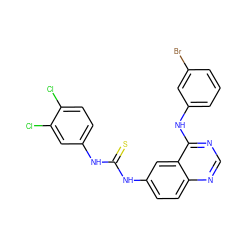 S=C(Nc1ccc(Cl)c(Cl)c1)Nc1ccc2ncnc(Nc3cccc(Br)c3)c2c1 ZINC001772638240