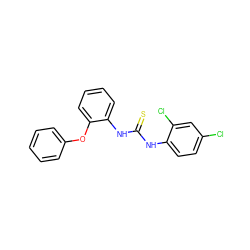 S=C(Nc1ccc(Cl)cc1Cl)Nc1ccccc1Oc1ccccc1 ZINC000001110837