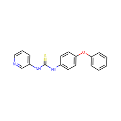 S=C(Nc1ccc(Oc2ccccc2)cc1)Nc1cccnc1 ZINC000037866372