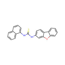 S=C(Nc1ccc2c(c1)oc1ccccc12)Nc1cccc2ccccc12 ZINC000005060466