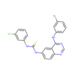 S=C(Nc1cccc(Cl)c1)Nc1ccc2ncnc(Nc3cccc(Br)c3)c2c1 ZINC001772580611