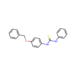 S=C(Nc1ccccc1)Nc1ccc(OCc2ccccc2)cc1 ZINC000000318534