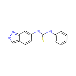 S=C(Nc1ccccc1)Nc1ccc2c[nH]nc2c1 ZINC000005657805