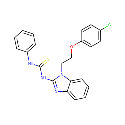 S=C(Nc1ccccc1)Nc1nc2ccccc2n1CCOc1ccc(Cl)cc1 ZINC000001071957