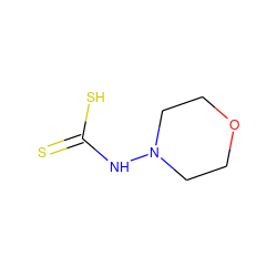 S=C(S)NN1CCOCC1 ZINC000005134286