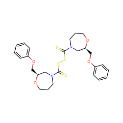 S=C(SSC(=S)N1CCCO[C@@H](COc2ccccc2)C1)N1CCCO[C@@H](COc2ccccc2)C1 ZINC001772621091