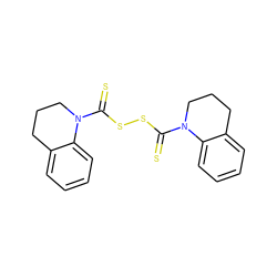 S=C(SSC(=S)N1CCCc2ccccc21)N1CCCc2ccccc21 ZINC000045254559