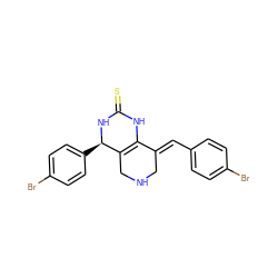 S=C1NC2=C(CNC/C2=C\c2ccc(Br)cc2)[C@@H](c2ccc(Br)cc2)N1 ZINC000101679942