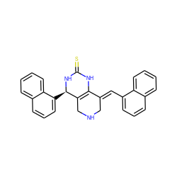 S=C1NC2=C(CNC/C2=C\c2cccc3ccccc23)[C@@H](c2cccc3ccccc23)N1 ZINC000096270560