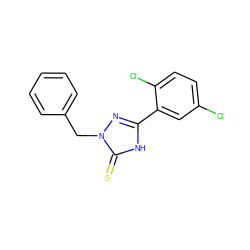 S=c1[nH]c(-c2cc(Cl)ccc2Cl)nn1Cc1ccccc1 ZINC000013536864